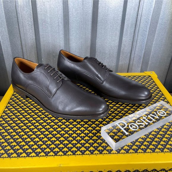 Bally Salfano Chocolate Leather Derby US 11.5 - Picture 4 of 5
